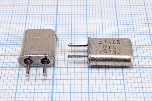Кварцевый резонатор 31,25 МГц - 31250 HC25U МА 3Г (31.25МГц)