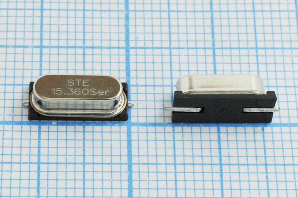 Кварцевый резонатор 15,36 МГц - 15360 SMD49S4 S 10 30/-40~85C SMD49S 1Г
