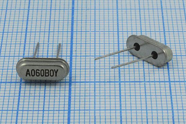 Кварцевый резонатор 6 МГц - 6000 HC49S3 12 15 50/-60~85C 1Г Rs 60