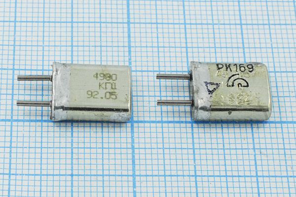 Кварцевый резонатор 4,98 МГц - 4980 HC25U 30 40/-10~60C РК169МА-8АТ 1Г