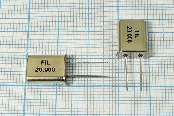 Кварцевый резонатор 20 МГц - 20000 HC49U S 3Г (FIL 20.000)