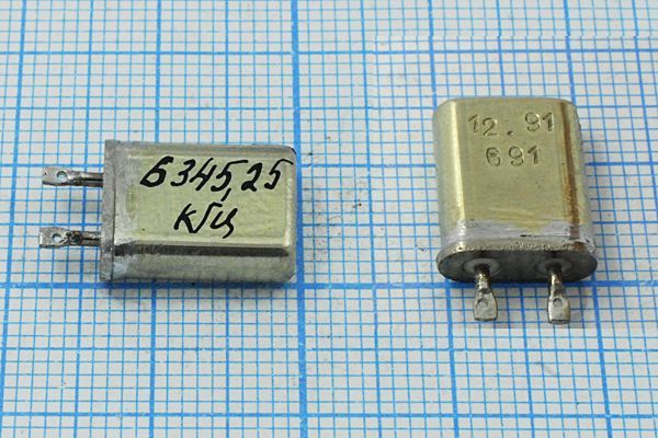 Кварцевый резонатор 6,34525 МГц - 6345,25 МВ 1Г
