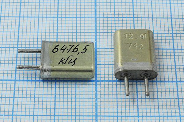 Кварцевый резонатор 6,4765 МГц - 6476,5 HC25U МА 1Г
