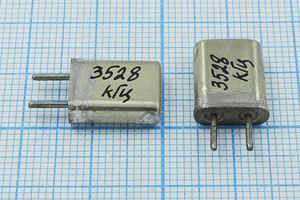 Кварцевый резонатор 3,528 МГц - 3528 HC25U МА 1Г Кварцевый резонатор 3,528 МГц - 3528 HC25U МА 1Г