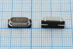 Кварцевый резонатор 26 МГц - 26000 SMD49S4 12 20 30/-40~85C L4 1Г Кварцевый резонатор 26 МГц - 26000 SMD49S4 12 20 30/-40~85C L4 1Г