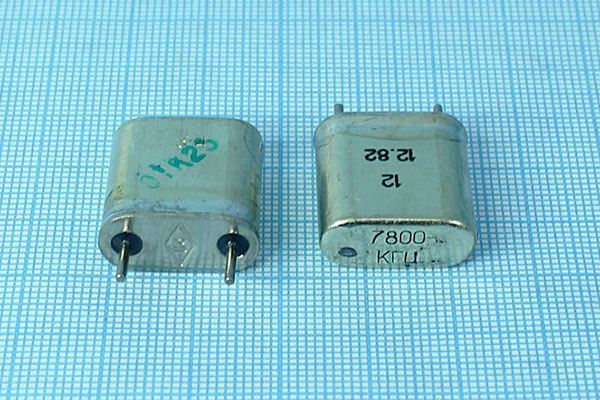 Кварцевый резонатор 7,8 МГц - 7800 HC6U S 25 25/-30~60C БА-16БР 1Г