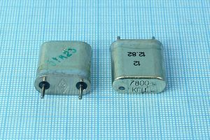 Кварцевый резонатор 7,8 МГц - 7800 HC6U S 25 25/-30~60C БА-16БР 1Г Кварцевый резонатор 7,8 МГц - 7800 HC6U S 25 25/-30~60C БА-16БР 1Г