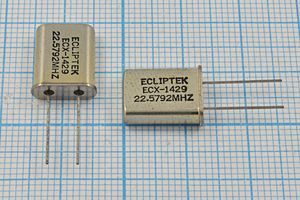 Кварцевый резонатор 22,5792 МГц - 22579,2 HC49U 34 EU[HC49U] 1Г (ECX-1429)
