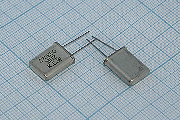 Кварцевый резонатор 27,185 МГц - 27185 HC49U 20 3Г (KEW)