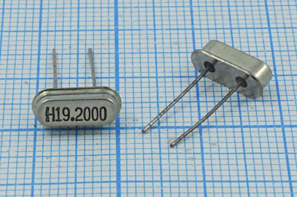 Кварцевый резонатор 19,2 МГц - 19200 HC49S3 20 1Г (H19.2000)