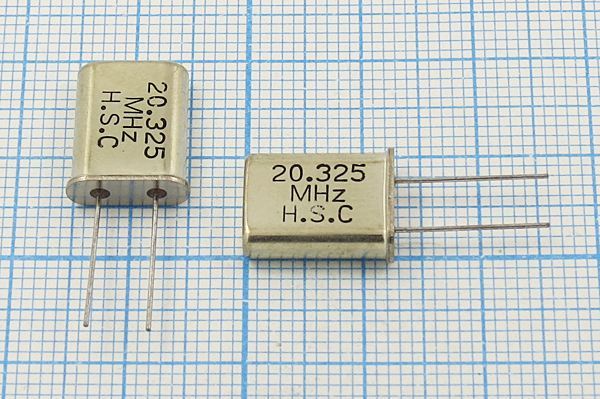 Кварцевый резонатор 20,325 МГц - 20325 HC49U 32 3Г (20.325 MHz H.S.C)