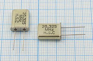 Кварцевый резонатор 20,325 МГц - 20325 HC49U 32 3Г (20.325 MHz H.S.C) Кварцевый резонатор 20,325 МГц - 20325 HC49U 32 3Г (20.325 MHz H.S.C)