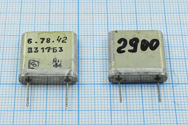 Кварцевый резонатор 2,9 МГц - 2900 ПА 1Г (П317Б3)