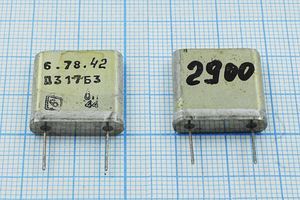 Кварцевый резонатор 2,9 МГц - 2900 ПА 1Г (П317Б3) Кварцевый резонатор 2,9 МГц - 2900 ПА 1Г (П317Б3)