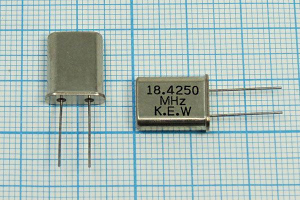 Кварцевый резонатор 18,425 МГц - 18425 HC49U 20 1Г (KEW)