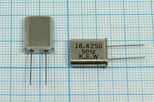 Кварцевый резонатор 18,425 МГц - 18425 HC49U 20 1Г (KEW)