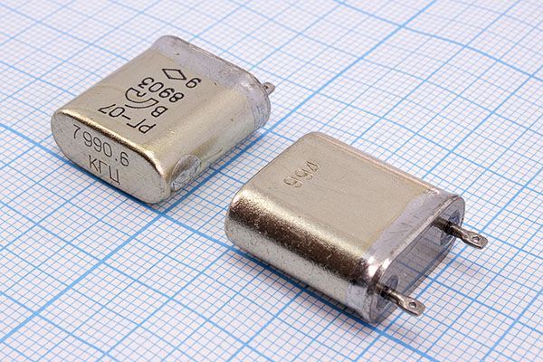 Кварцевый резонатор 7,9906 МГц - 7990,6 БВ 15 50/-60~85C РГ07БВ-6ДУ 1Г