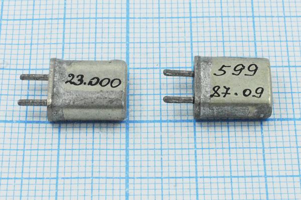 Кварцевый резонатор 23 МГц - 23000 HC50U S МА 1Г фильтровой