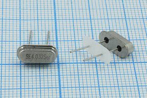 Кварцевый резонатор 4,032 МГц - 4032 HC49S3 S 20 30/-40~85C 49S[SDE] 1Г +IS (SE