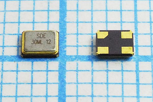 Кварцевый резонатор 30 МГц - 30000 SMD02520C4 12 10 30/-40~85C SMD2520 1Г