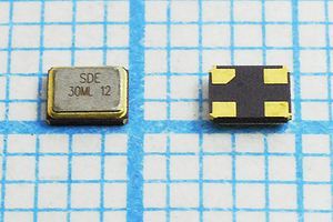 Кварцевый резонатор 30 МГц - 30000 SMD02520C4 12 10 30/-40~85C SMD2520 1Г Кварцевый резонатор 30 МГц - 30000 SMD02520C4 12 10 30/-40~85C SMD2520 1Г