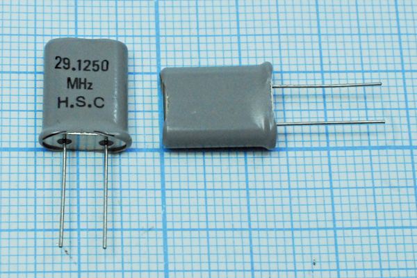 Кварцевый резонатор 29,125 МГц - 29125 HC49U 30 3Г +SL (HSC)
