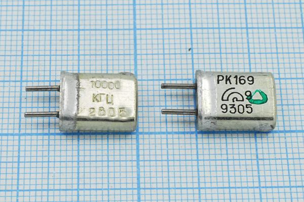 Кварцевый резонатор 10 МГц - 10000 HC25U 20 50/-60~85C РК169МА-7ДУ 1Г