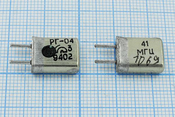 Кварцевый резонатор 41 МГц - 41000 HC25U РГ04МА 3Г (41МГЦ)