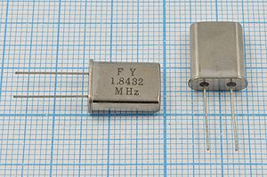 Кварцевый резонатор 1,8432 МГц - 1843,2 HC49U 30 30 1Г (FY) Кварцевый резонатор 1,8432 МГц - 1843,2 HC49U 30 30 1Г (FY)