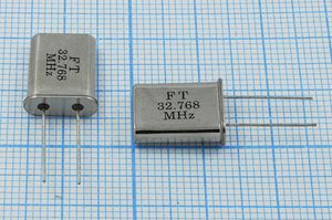 Кварцевый резонатор 32,768 МГц - 32768 HC49U S U[FT] 3Г (FT 32.768 MHz)