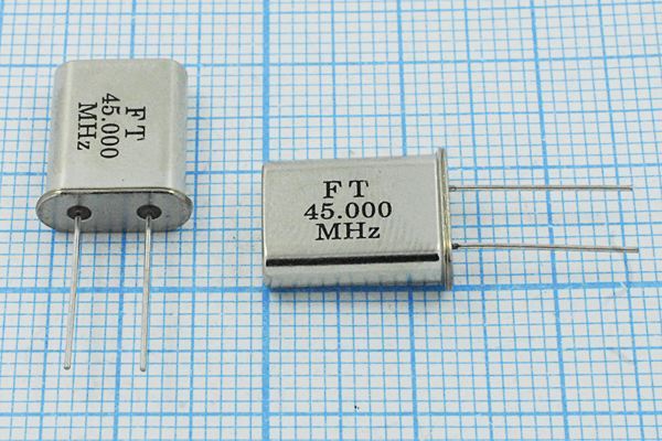 Кварцевый резонатор 45 МГц - 45000 HC49U 16 U[FT] 3Г (FT45.000MHz)