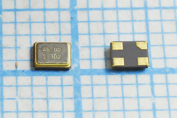 Кварцевый резонатор 48 МГц - 48000 SMD02520C4 8 20 20/-20~70C SX-22 1Г