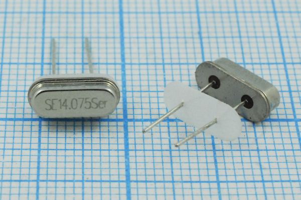Кварцевый резонатор 14,075 МГц - 14075 HC49S3 S 10 50/-40~85C 49S[SDE] 1Г +IS