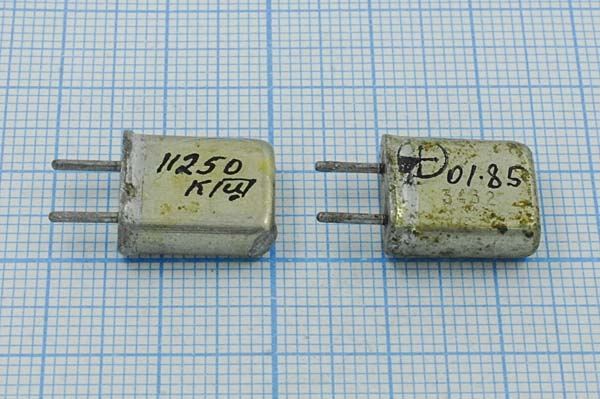 Кварцевый резонатор 11,25 МГц - 11250 МА1 12 1Г фильтровой