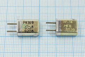 Кварцевый резонатор 27,14 МГц - 27140 HC50U 20 20/-10~60C РК169МА-7АП 3Г