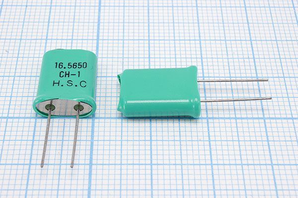 Кварцевый резонатор 16,565 МГц - 16565 HC49U S 1Г +SL (HSC)