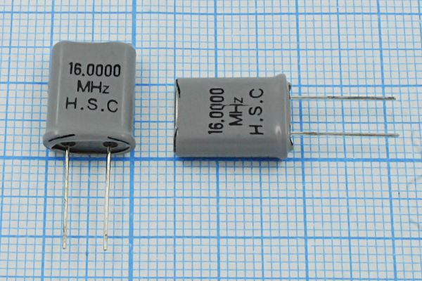 Кварцевый резонатор 16 МГц - 16000 HC49U 18 1Г +SL (HSC)