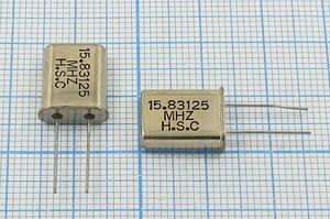 Кварцевый резонатор 15,83125 МГц - 15831,25 HC49U 30 1Г (HSC) Кварцевый резонатор 15,83125 МГц - 15831,25 HC49U 30 1Г (HSC)
