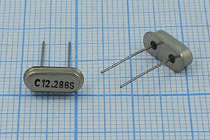Кварцевый резонатор 12,288 МГц - 12288 HC49S3 20 1Г (C12.288S)