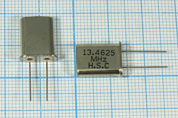 Кварцевый резонатор 13,4625 МГц - 13462,5 HC49U 30 1Г (HSC)