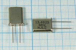Кварцевый резонатор 13,4625 МГц - 13462,5 HC49U 30 1Г (HSC) Кварцевый резонатор 13,4625 МГц - 13462,5 HC49U 30 1Г (HSC)