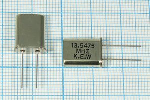 Кварцевый резонатор 13,5475 МГц - 13547,5 HC49U 20 1Г (KEW) Кварцевый резонатор 13,5475 МГц - 13547,5 HC49U 20 1Г (KEW)