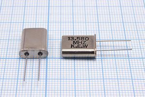 Кварцевый резонатор 13,58 МГц - 13580 HC49U 20 1Г (KEW) Кварцевый резонатор 13,58 МГц - 13580 HC49U 20 1Г (KEW)
