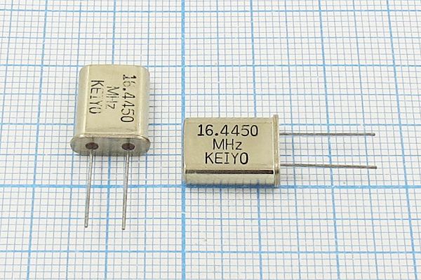 Кварцевый резонатор 16,445 МГц - 16445 HC49U 20 1Г (KEIYO)