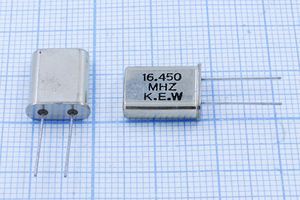 Кварцевый резонатор 16,45 МГц - 16450 HC49U 20 1Г (KEW) Кварцевый резонатор 16,45 МГц - 16450 HC49U 20 1Г (KEW)