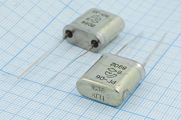 Кварцевый резонатор 1,638 МГц - 1638 HC33U 15 50/-60~85C РГ06ББ-6ДУ 1Г