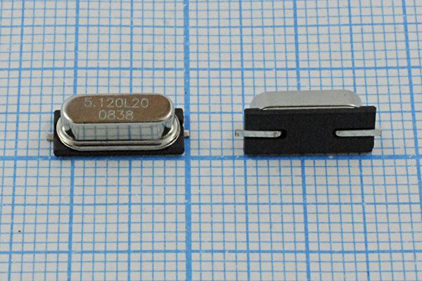 Кварцевый резонатор 5,12 МГц - 5120 SMD49S4 20 20 50/-40~85C 1Г (5.120L20)