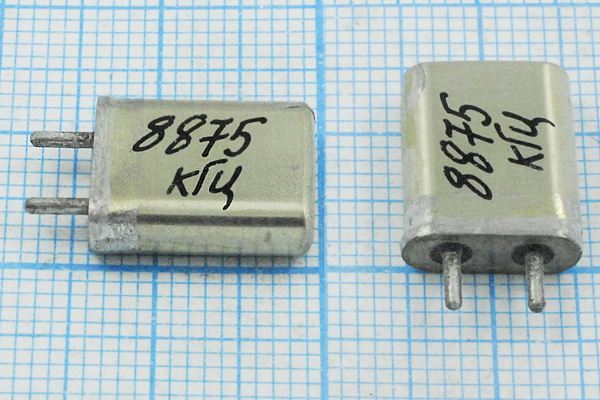 Кварцевый резонатор 8,875 МГц - 8875 HC25U МА 1Г (8875кГц)
