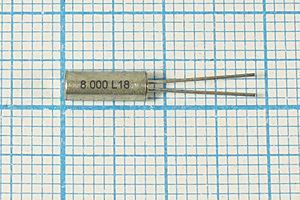 Кварцевый резонатор 8 МГц - 8000 03x08 18 20 50/-40~85C AT38 1Г (8.000 L18)