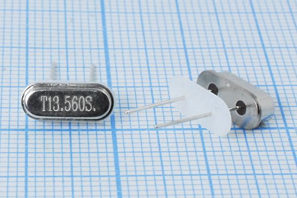 Кварцевый резонатор 13,56 МГц - 13560 HC49S3 S 30 30/-20~70C S[FT] 1Г +IS